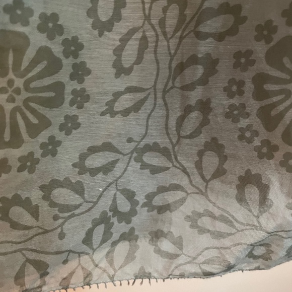 HOSS 100% silk Mini babydoll blue-grey dress Sz 38 - Picture 3 of 9